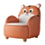 Roar-Tastic Tiger Armchair for Kids 3D model small image 1