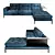Toscana Modular Sofa with Storage 3D model small image 1