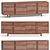 Contemporary Hollis Media Console Oak 3D model small image 3