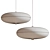 Minimalist Metal Glass Pendant Light 3D model small image 3