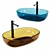 Kristall Onyx/Opal Bathroom Sink 3D model small image 1