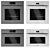 Miele 5-Piece Oven Set 3D model small image 1