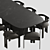 Modern Lacquered Table and Chair 3D model small image 4