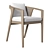 Luxury Teak Dining Armchair 3D model small image 1