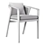 Luxury Teak Dining Armchair 3D model small image 5