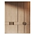 High-Res Oak Furniture Set 3D model small image 3