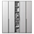 Modular Wardrobe & Shelving Unit 3D model small image 3