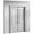  Classic Crown Door: 2400mm Height 3D model small image 3