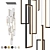 Modern Frame Pendant Light Fixture 3D model small image 1