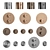 Luxury Wall-mount Faucet Set: Cisal X32 3D model small image 1