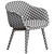 Muuto Wood Fiber Conference Armchair 3D model small image 3