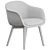 Muuto Wood Fiber Conference Armchair 3D model small image 4