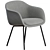 Muuto Fiber Tube Conference Chair 3D model small image 1