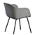 Muuto Fiber Tube Conference Chair 3D model small image 7