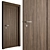 Contemporary Entry Door Set 88 3D model small image 1