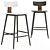 Half-Bar Stool ANT Black 3D model small image 2