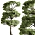 Bonsai Tree Set, Oriental Design 3D model small image 1