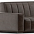 Modern Leather Sofa: Elegant Design 3D model small image 4