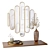 Elegant Decor Set Mirrors 3D model small image 1