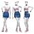 Fashion Mannequin with Clothes Set 3D model small image 4