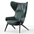 Modern Cassina P22 Armchair Model 3D model small image 1