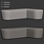Modern L-Shaped Pouf Design 3D model small image 6