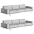 Poltrona Frau Let It Be Sofa 3D model small image 7