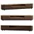 Modern Wood TV Stand by Ana Roque 3D model small image 1