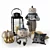 Halloween Decor Set: Lantern, Pillows 3D model small image 1