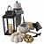 Halloween Decor Set: Lantern, Pillows 3D model small image 6