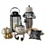 Halloween Decor Set: Lantern, Pillows 3D model small image 8