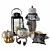 Halloween Decor Set: Lantern, Pillows 3D model small image 18