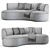 LEK Bespoke Design Sofa Bench 3D model small image 4