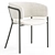 Modern Runnie Chair in Dark Grey 3D model small image 5