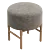Modern Bilbao Pouf Ottoman 3D 3D model small image 2