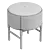 Modern Bilbao Pouf Ottoman 3D 3D model small image 3