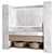 Luxury Stone Wood Bathroom Set 3D model small image 2