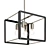 Modern Square Pendant Light Brushed Nickel 3D model small image 3