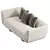 Modern Chic Wooden Pedestal Sofa 3D model small image 3