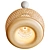 Bamboo Pendant Lamp Handmade Ø45 3D model small image 3