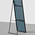 Mid-Century Modern Black Floor Mirror 3D model small image 4