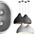 Minimalist E27 Pendant Light Brushed Nickel 3D model small image 2