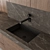 Sleek Wood & Black Kitchen 3D model small image 3
