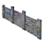 Modular Stone Fence with Graffiti 3D model small image 5