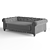 Luxury Larock Pet Sofa 3D model small image 4