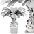 Sago Palm Set Indoor Decor 3D model small image 4