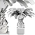 Sago Palm Set Indoor Decor 3D model small image 6