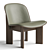 Modern Chisel Lounge Chair Design 3D model small image 2