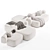 Modern Modular Fabric Sofa La Cividina 3D model small image 6