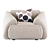 DS-705 London Sofa Bed 3D model small image 2